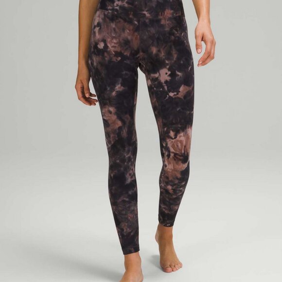 lululemon Align Leggings 28" Diamond Dye size 12 - Graphite Grey Pink Pastel - Picture 2 of 4